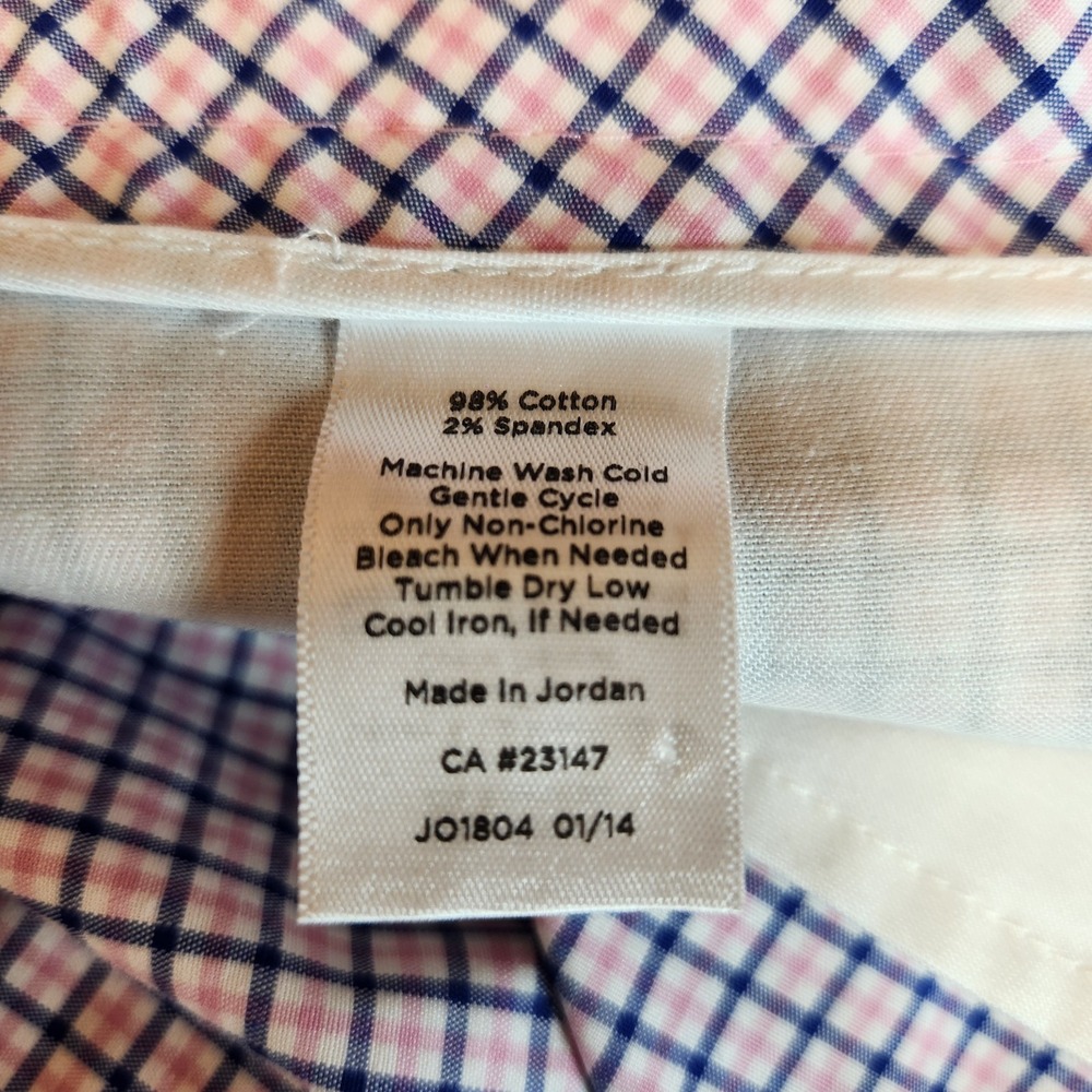 Talbots Signature Womens Size 8 Blue Rose Plaid Fit Cropped Stretch Pants Career - Picture 8 of 8